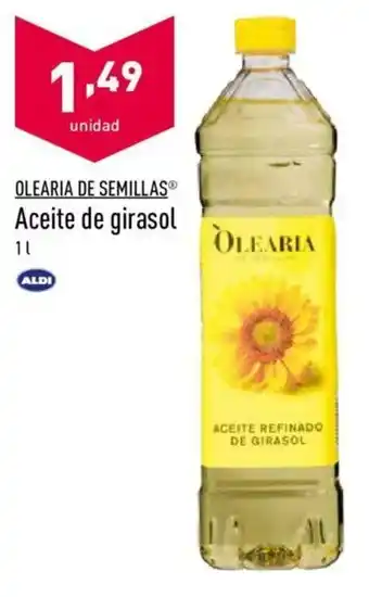 ALDI Oleoria De Semillas Aceite de girasol 1l oferta
