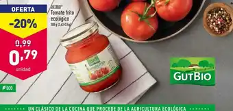 ALDI Gutbio Tomate frito ecológico 300g oferta