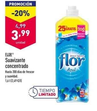 ALDI Flor Suavizante concentrado oferta