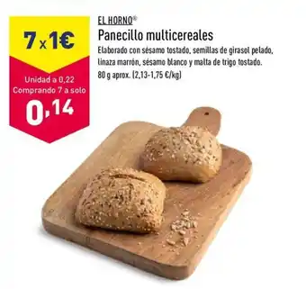 ALDI El Horno Panecillo multicereales 80g oferta
