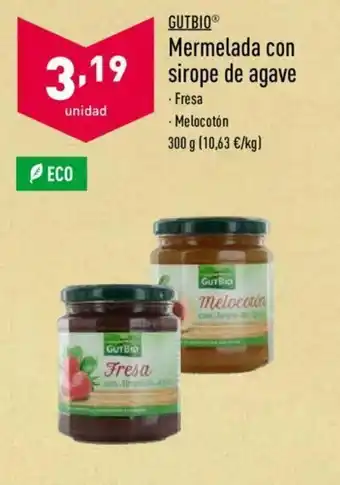 ALDI Gutbio Mermelada con sirope de agave 300g oferta