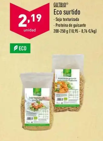 ALDI Gutbio Eco surtido 200-250g oferta