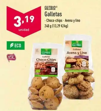 ALDI Gutbio Galletas 240g oferta