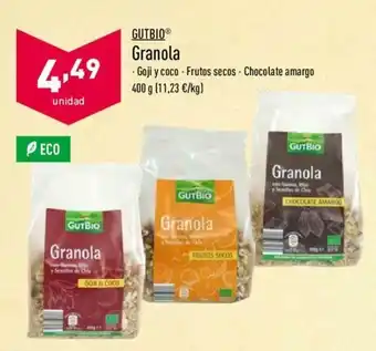 ALDI Gutbio Granola 400g oferta