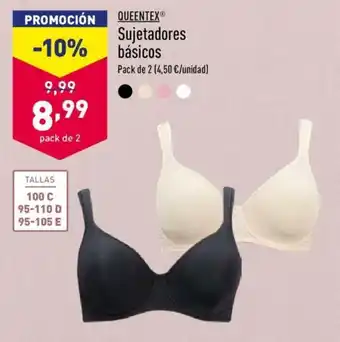 ALDI Queentex Sujetador básicos oferta