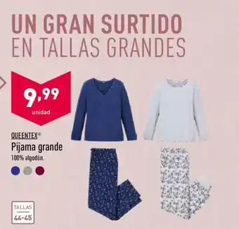 ALDI Queentex Pijama grande oferta