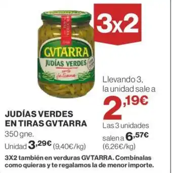 Supercor JUDÍAS VERDES EN TIRAS GVTARRA oferta