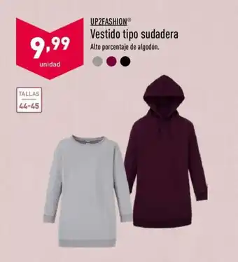 Vestido tipo sudadera