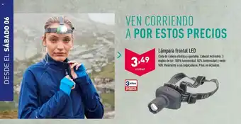 Lámpara frontal LED
