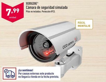 ALDI Workzone Cámara de seguridad simulada oferta
