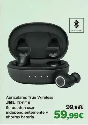El Corte Inglés Auriculares True Wireless Jbl Free Ll oferta