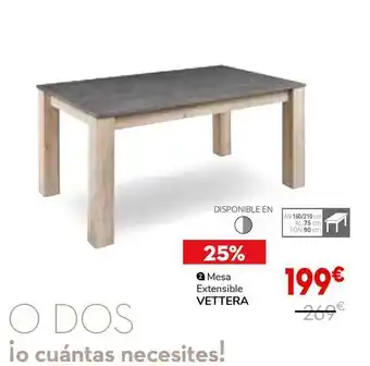 Conforama Mesa Extensible Vettera oferta
