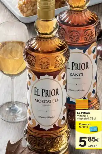 Caprabo El Prior Vi Ranci O Moscatell 75cl oferta