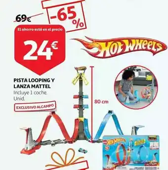 Alcampo Pista Looping Y Lanza Mattel Hotwheels oferta