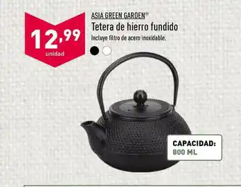 ALDI Asia Green Garden Tetera De Hierro Fundido oferta