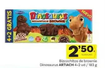 Supermercados Dani Bizcochitos De Brownie Dinosaurus Artiach oferta