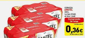 Hiperber Cerveza Amstel oferta