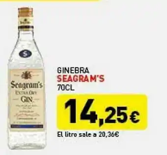 Ginebra Seagram's 70cl
