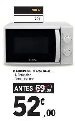 E.Leclerc Flama - microondas 1824fl oferta