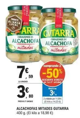 E.Leclerc Gvtarra - alcachofas mitades oferta