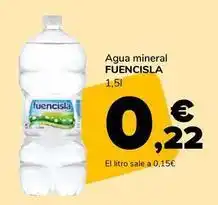 Supeco Fuencisla - agua mineral oferta