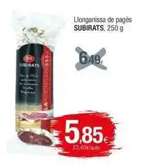 Condis Subirats - llonganissa de pages oferta