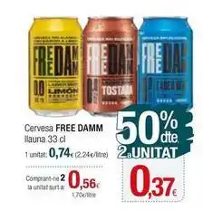 Condis Free damm - cervesa oferta