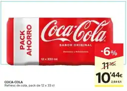 Caprabo COCA-COLA Refresc de cola, pack de 12 x 33 cl oferta