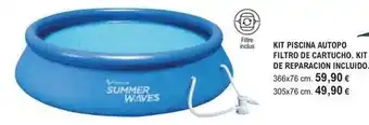 E.Leclerc Kit piscina autopo filtro de cartucho. kit de reparacion incluido oferta
