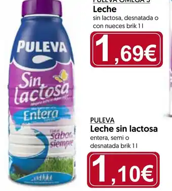 Hiper Usera PULEVA Leche sin lactosa oferta