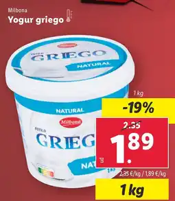 Lidl Yogur griego oferta