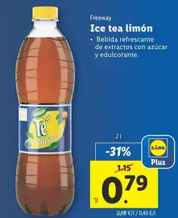 Lidl Freeway Ice tea limón oferta