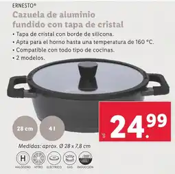 Lidl Cazuela de aluminio oferta