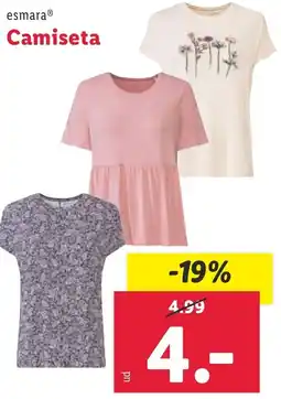 Lidl esmaraⓇ Camiseta oferta