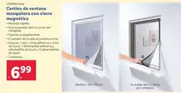 Lidl Cortina de ventana mosquitera con cierre magnético oferta