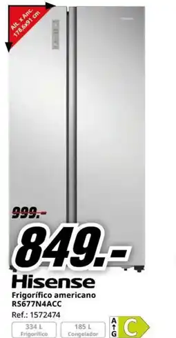 MediaMarkt Frigorífico americano RS677N4ACC oferta
