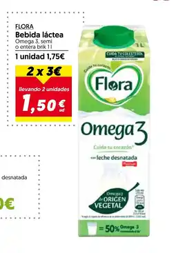 Hiper Usera FLORA Bebida láctea oferta