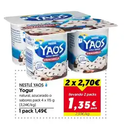 Hiper Usera NESTLÉ YAOS Yogur oferta