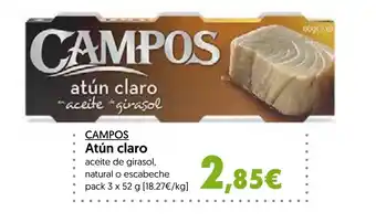 Hiper Usera CAMPOS Atún claro oferta