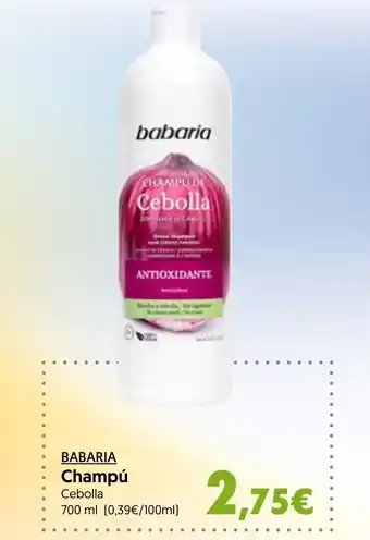 Hiper Usera BABARIA Champú oferta
