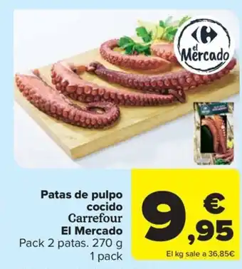 Carrefour Market Patas de pulpo cocido Carrefour El Mercado oferta