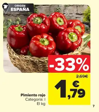 Carrefour Market Pimiento rojo oferta