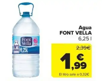 Carrefour Market Agua FONT VELLA oferta