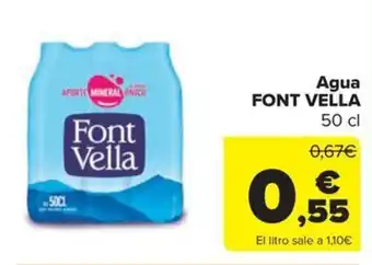 Carrefour Market Agua FONT VELLA oferta