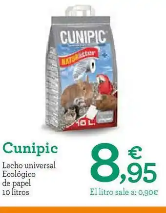TiendAnimal Cunipic Lecho universal Ecológico De Papel 10 Litros oferta