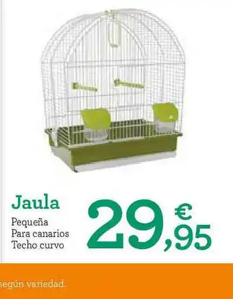 TiendAnimal Jaula Pequeña Para Canarios Techo Curvo oferta