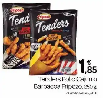 Supermercados El Jamón Tenders Pollo Cajun O Barbacoa Fripozo, 250g oferta