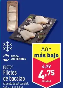 ALDI FLETE® Filetes de bacalao oferta