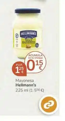 Consum Mayonesa Hellmann's 225 ml oferta