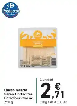 Carrefour Express Queso mezcla tierno Cortaditas Carrefour Classic 250 g oferta
